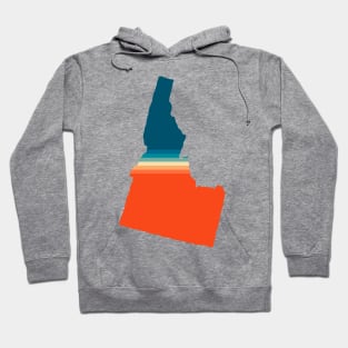 Idaho State Retro Map Hoodie